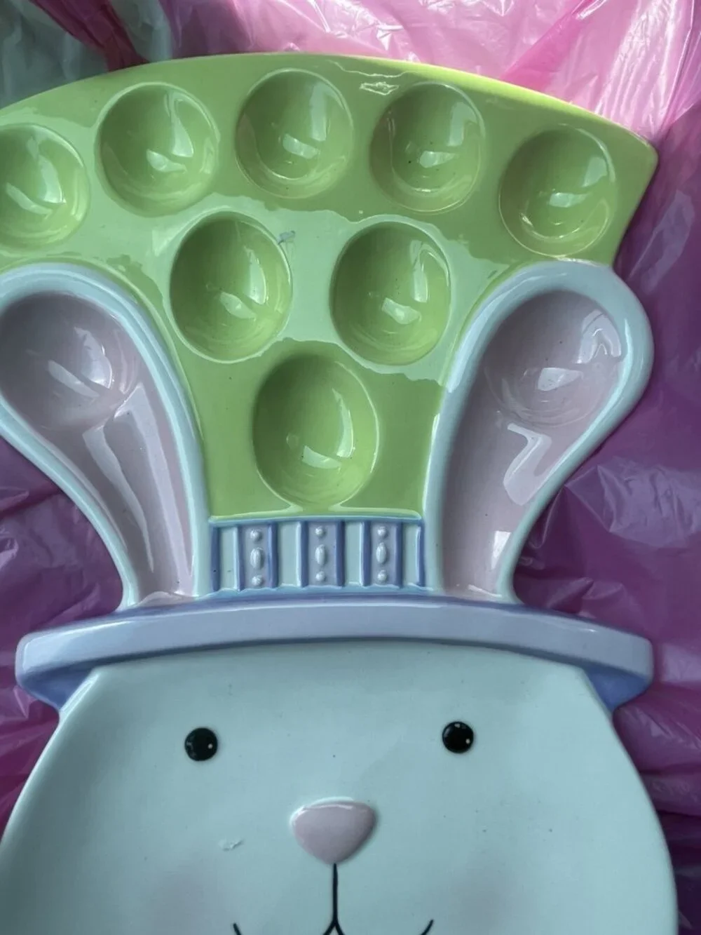 Bunny Deviled Egg Plate- Easter-GrassLands Road-Easter-